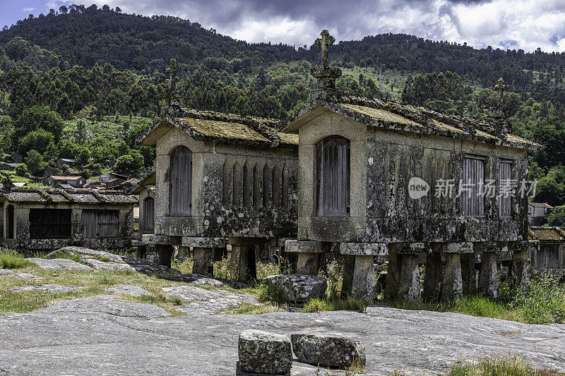 集团espigueiros(粮仓)，Lindoso, Viana do Castelo，葡萄牙